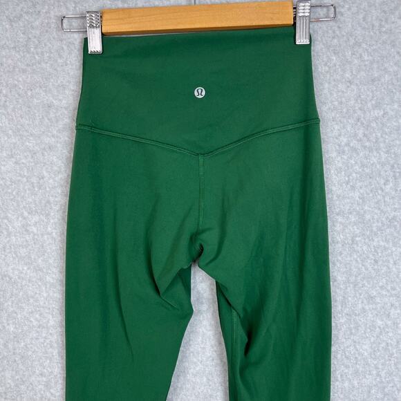 Lululemon Everglade Green Align High Rise Pant 25" Legging Size 4 - Picture 6 of 13